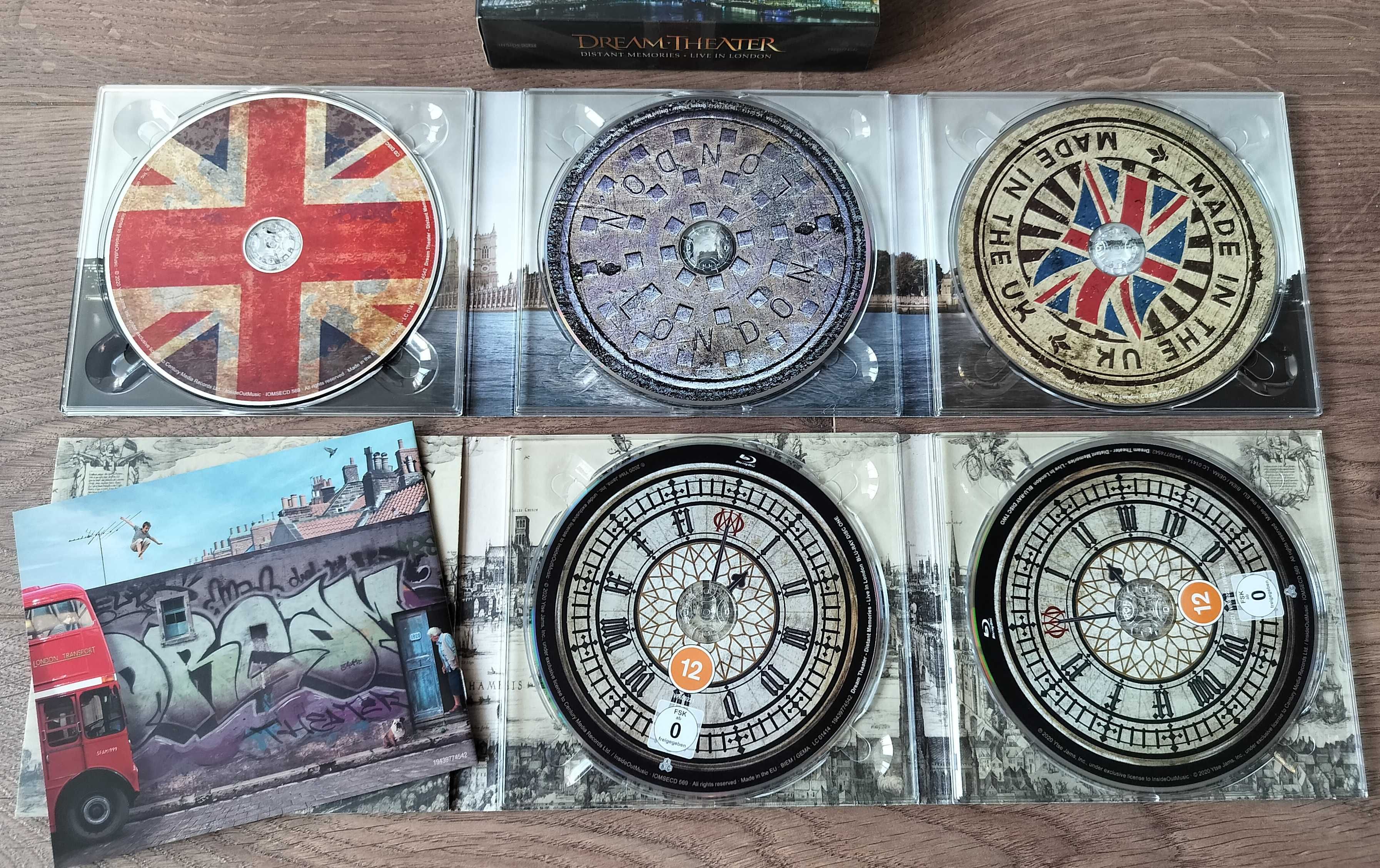 Dream Theater - Box Set concert Blu-ray + colectie Digipak Live
