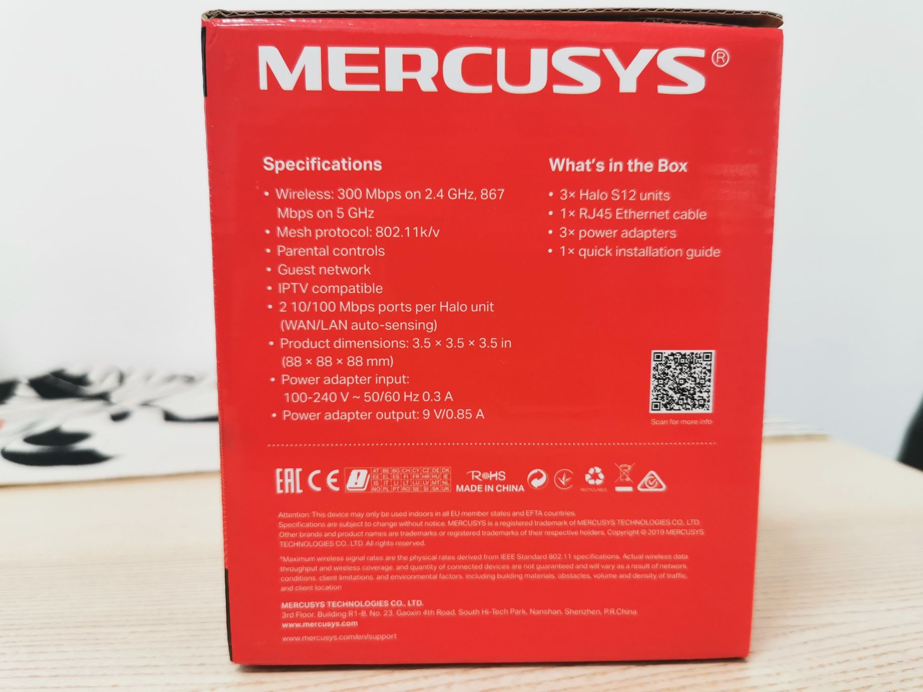 Sistem Mesh wi-fi Mercusys AC1200 Halo S12