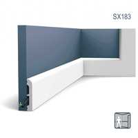 Plinta / Brau / Cornisa / Profil decorativ multifunctional SX183, alb!