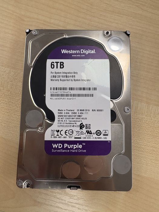 Hard Disk Western Digital 6 TB - WD60PYRX-64WY0Y1