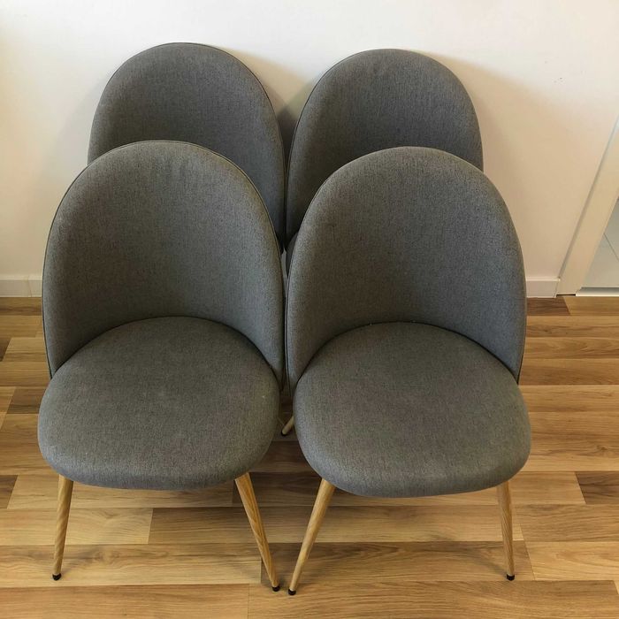 Set Scaun KOKKEDAL JYSK gri/stejar (4 bucati)