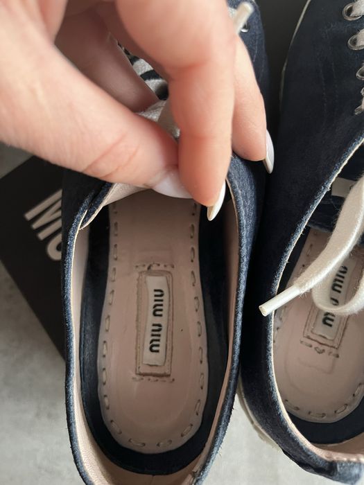 Обувки велур Miu Miu