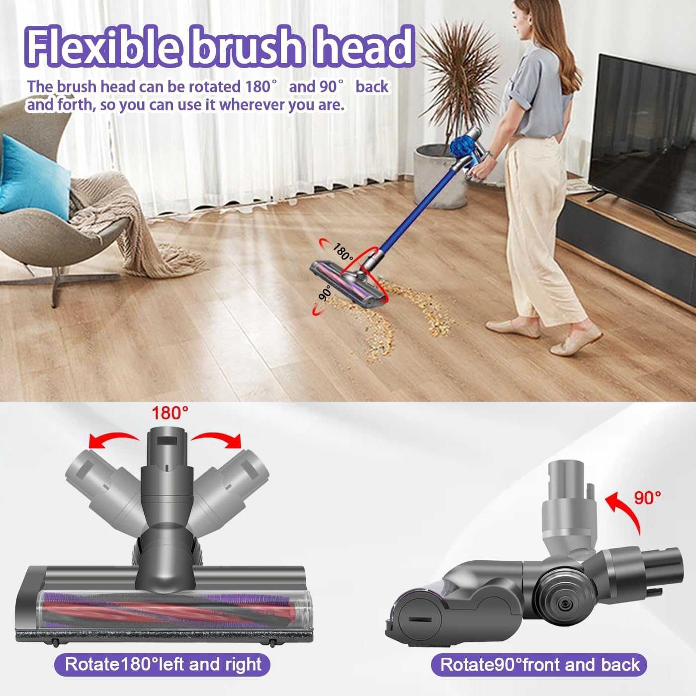 НОВА! Турбочетка за Dyson V6, DC58/DC59/DC62/SV04/ SV06/SV09
