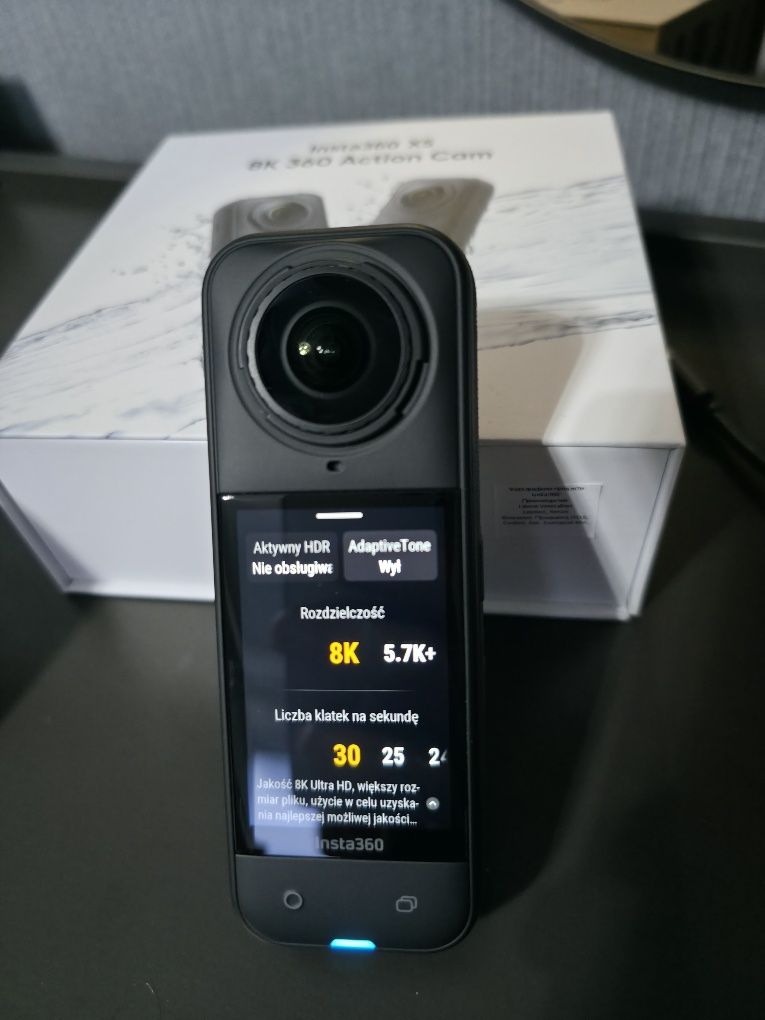 Insta360 X5 + selfie stick