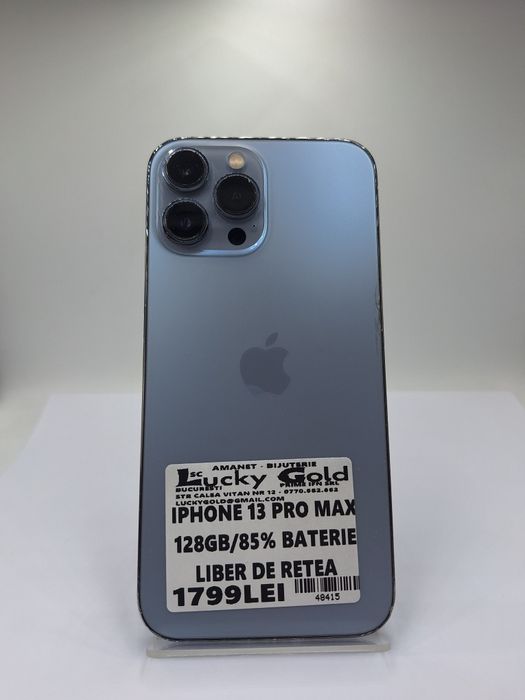 Iphone 13 Pro Max 128gb 85% bat liber de rețea #48415