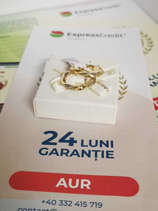 Cercei aur 14k-[Tomesti-b:32290.7]-Garantie 2 ani