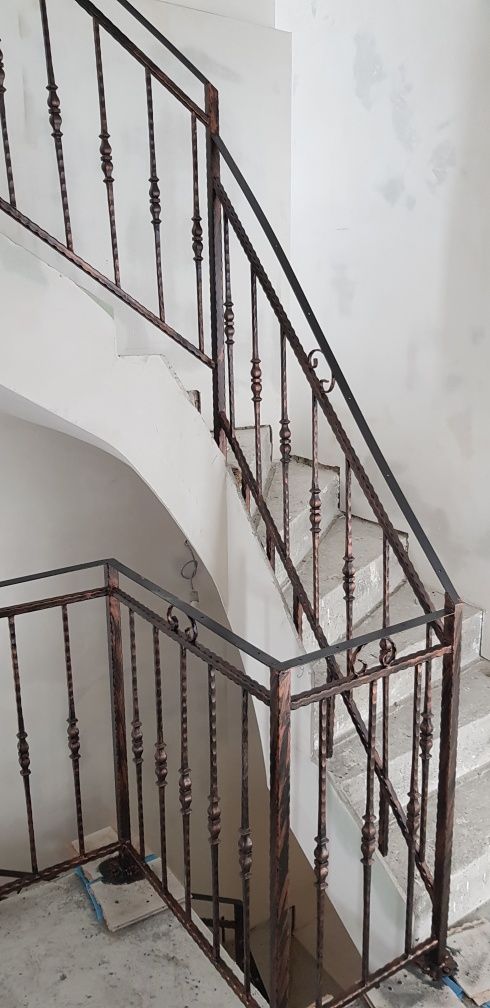 Balustrade fier forjat cu lemn