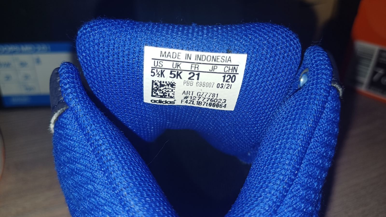Adidas 21 размер