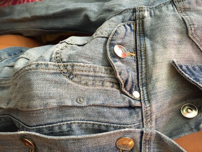 Jachetă scurtă de denim Geaca blug Nr 34 XS H&M