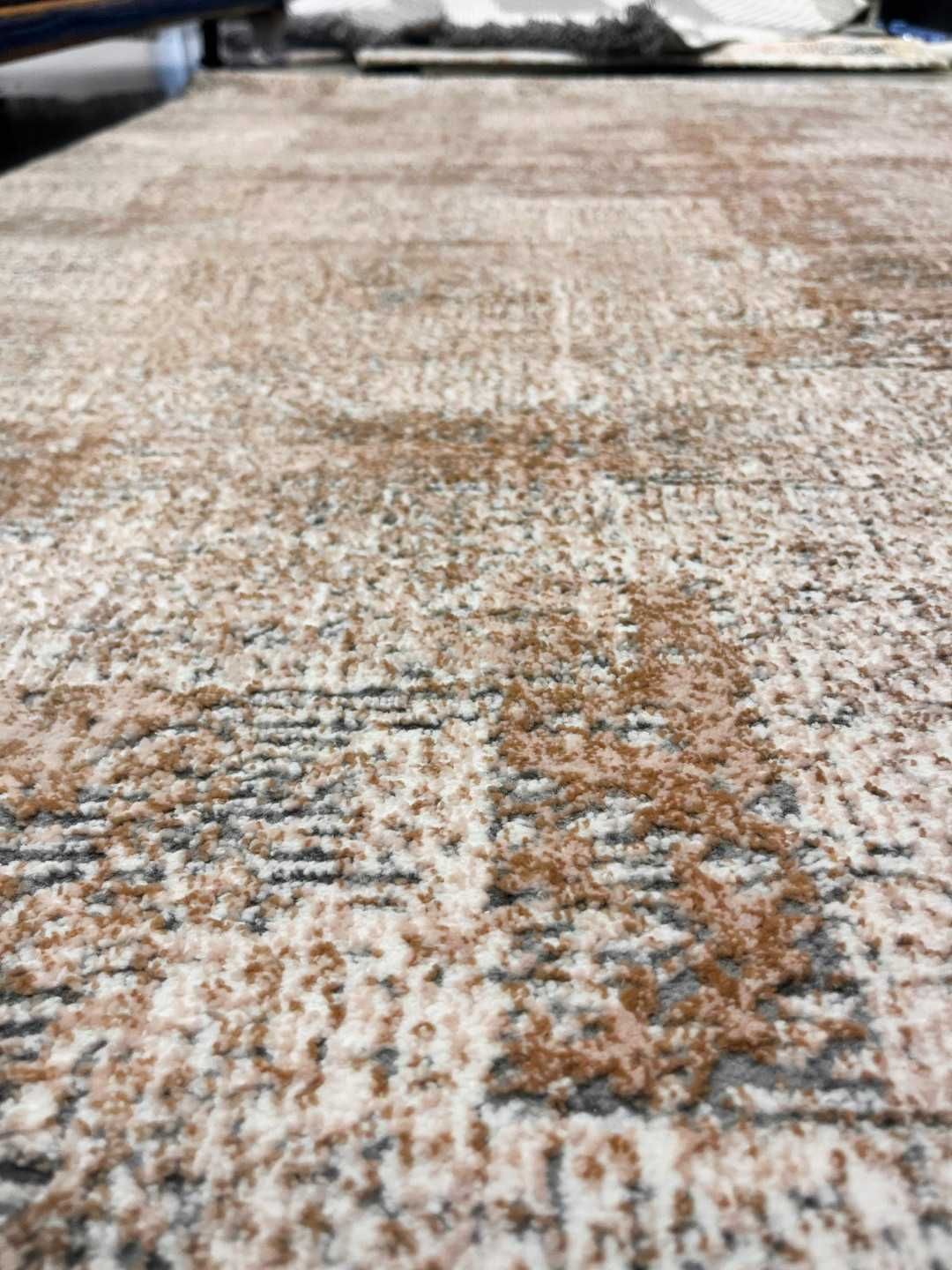 нов килим , Модерен дизайн, бежов цвят, 125x180 cm, Марка: Kilim Point