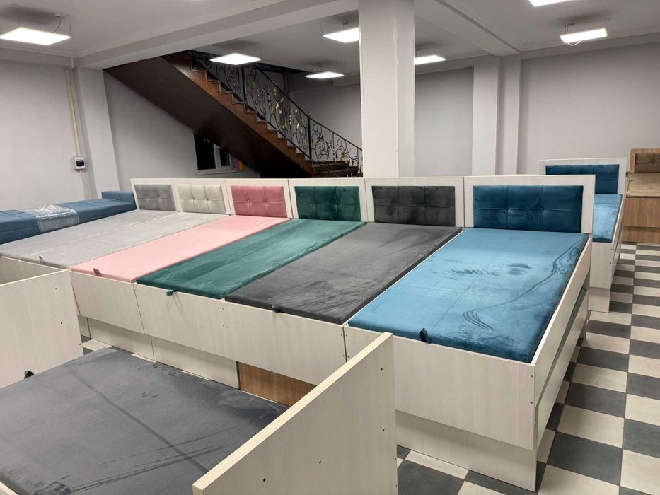 Кровати с матрацем, нишей. Скидка до 03.12=28000 .Суюнбая Рыскулова