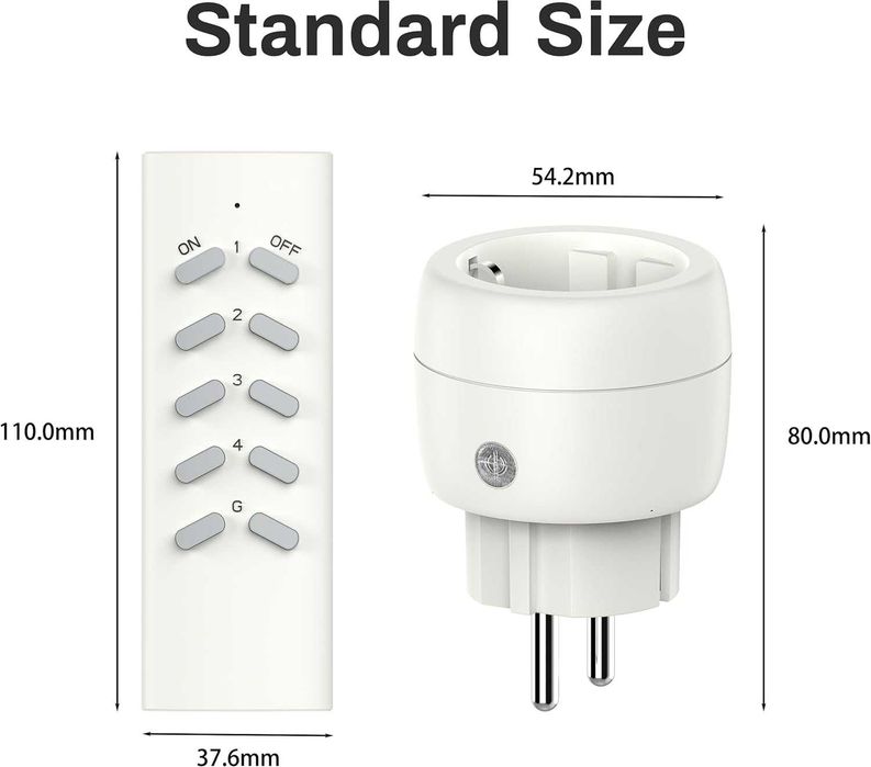 Set 5 x Prize wireless UCOMEN cu telecomandă, 2300W, 30m