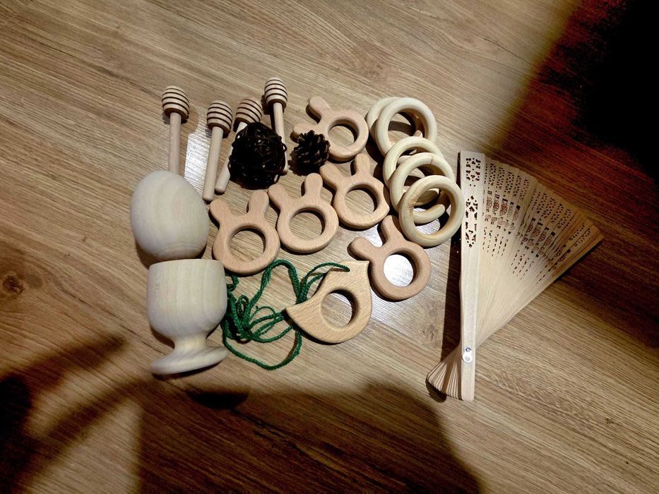 Jucarii din lemn natur  / accesorii motricitate - Waldorf / Montessori