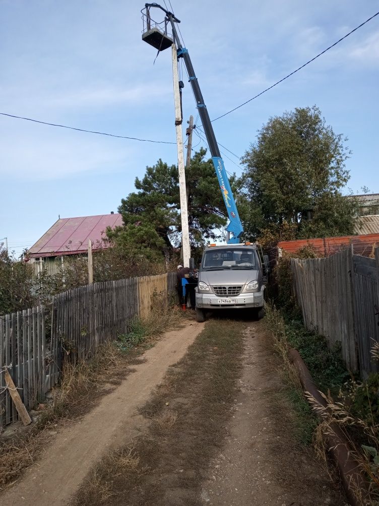 Вышка автовышка гидравлический подъёмник, мойка окон