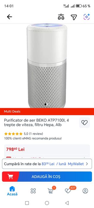 Purificator Aer BEKO