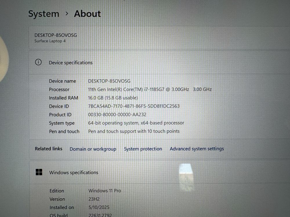 Microsoft Surface Laptop 4 | i7-1185G7