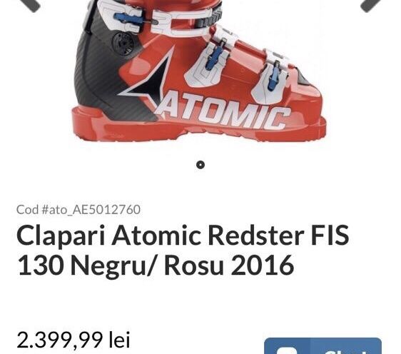 Clapari Atomic Redster FIS, flex 130, marimea  37 / 38 (24 / 24.5)