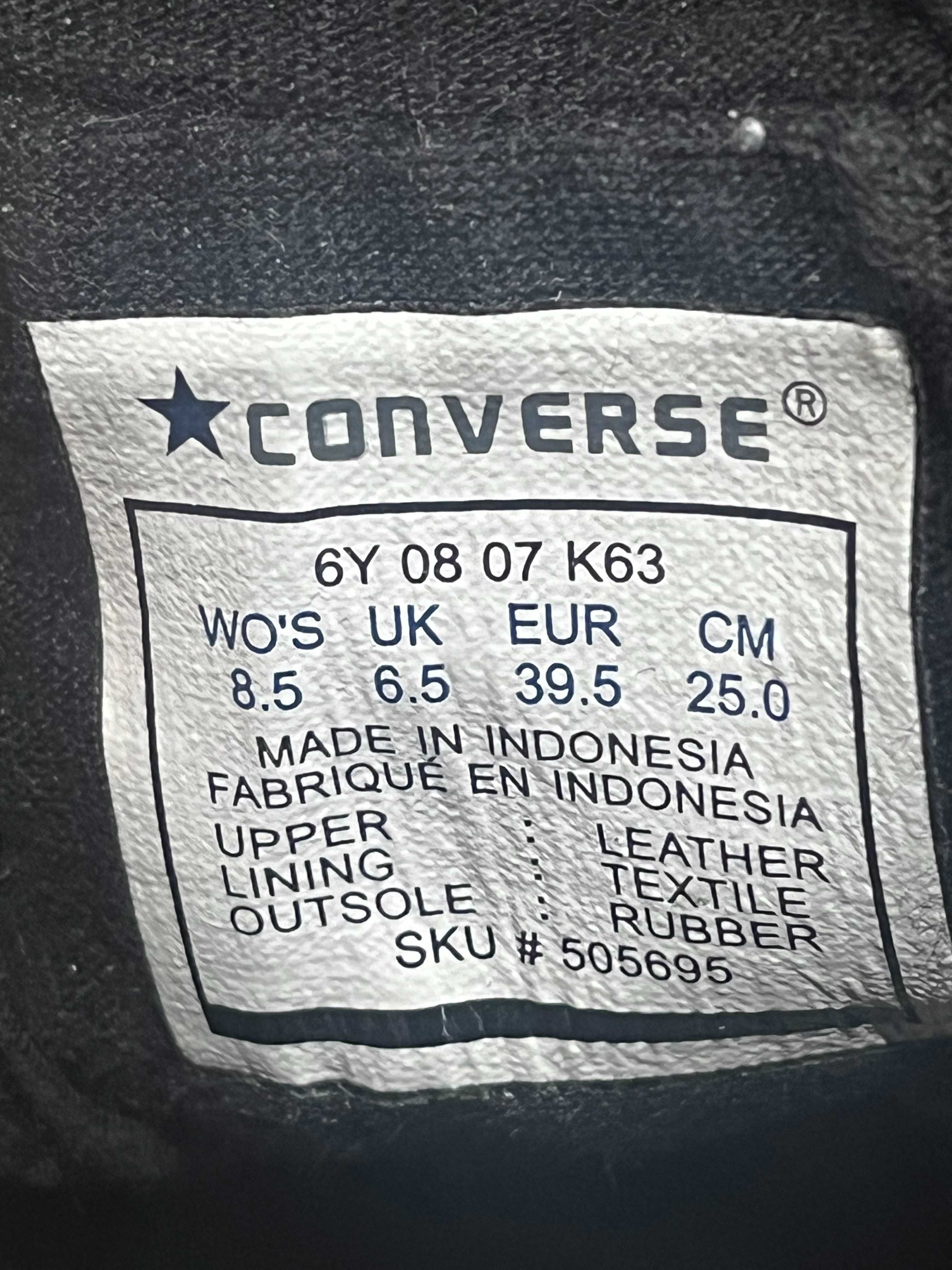 Кецове Convers номер 39.5