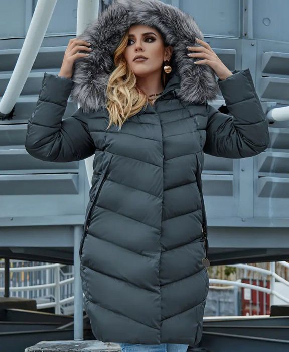 Куртка женская длинная