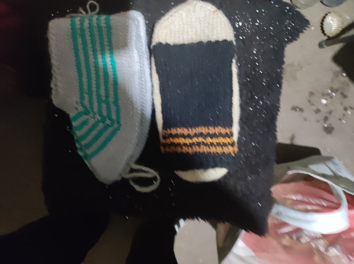 Ръчно плетени вълнени чорапи/терлици