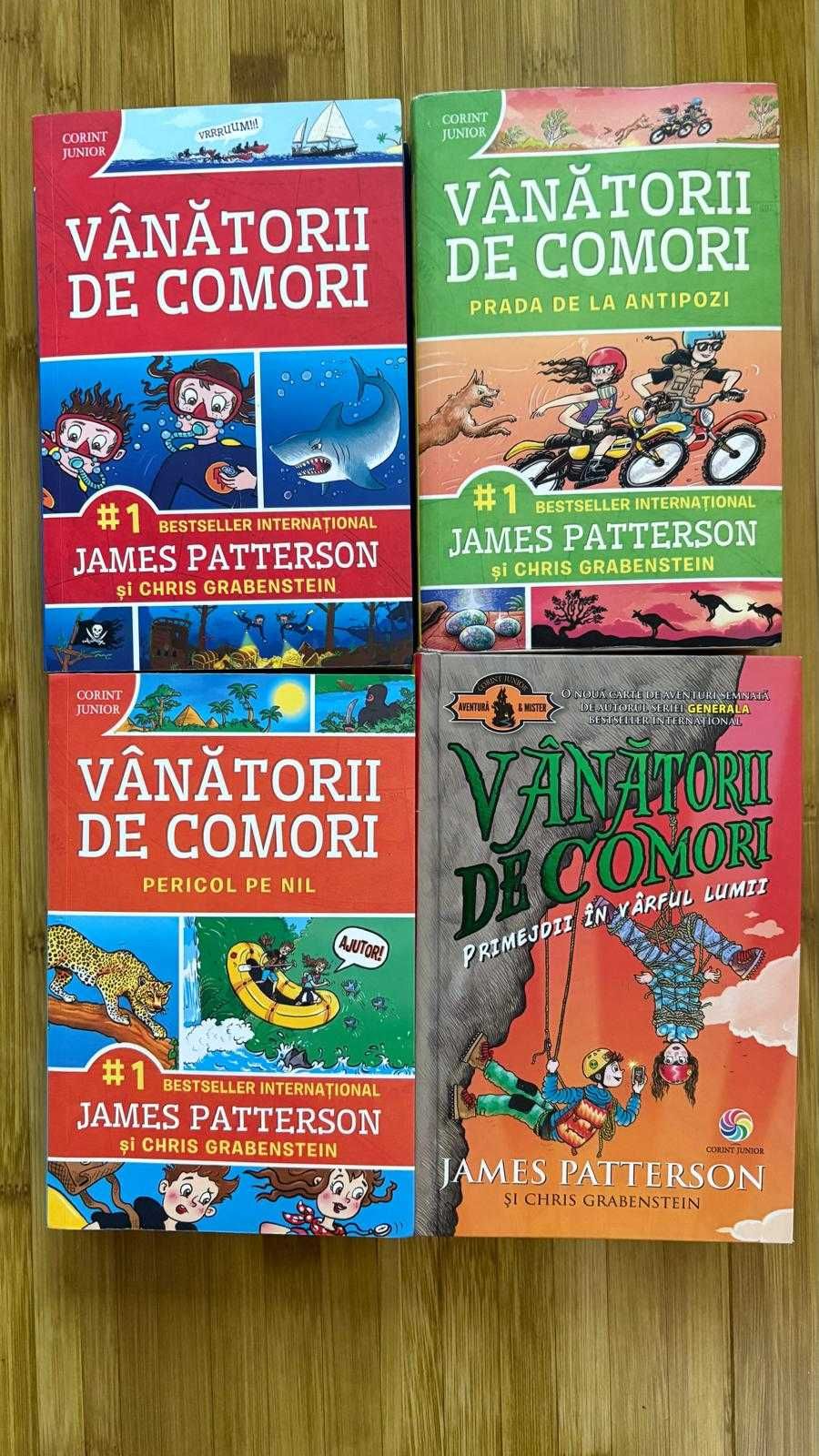 Lot carti aventura (Vanatorii de Comori, Detectivii Timpului)(6 carti)