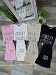 Дамски комплект с камъчета Miu Miu
