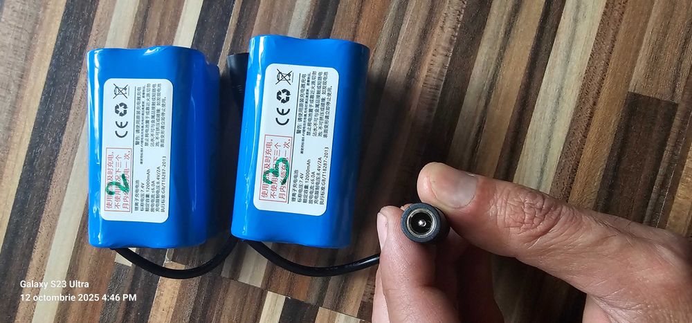 Kit 2 acumulatori + incarcator navomodel/barcuta nadit, 7,4V, 12000mAh