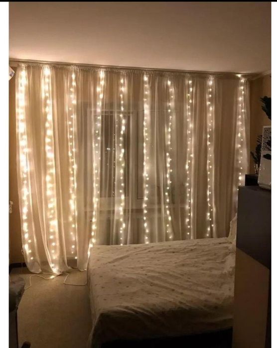 Гирлянды новогодние Водопад (шторка)