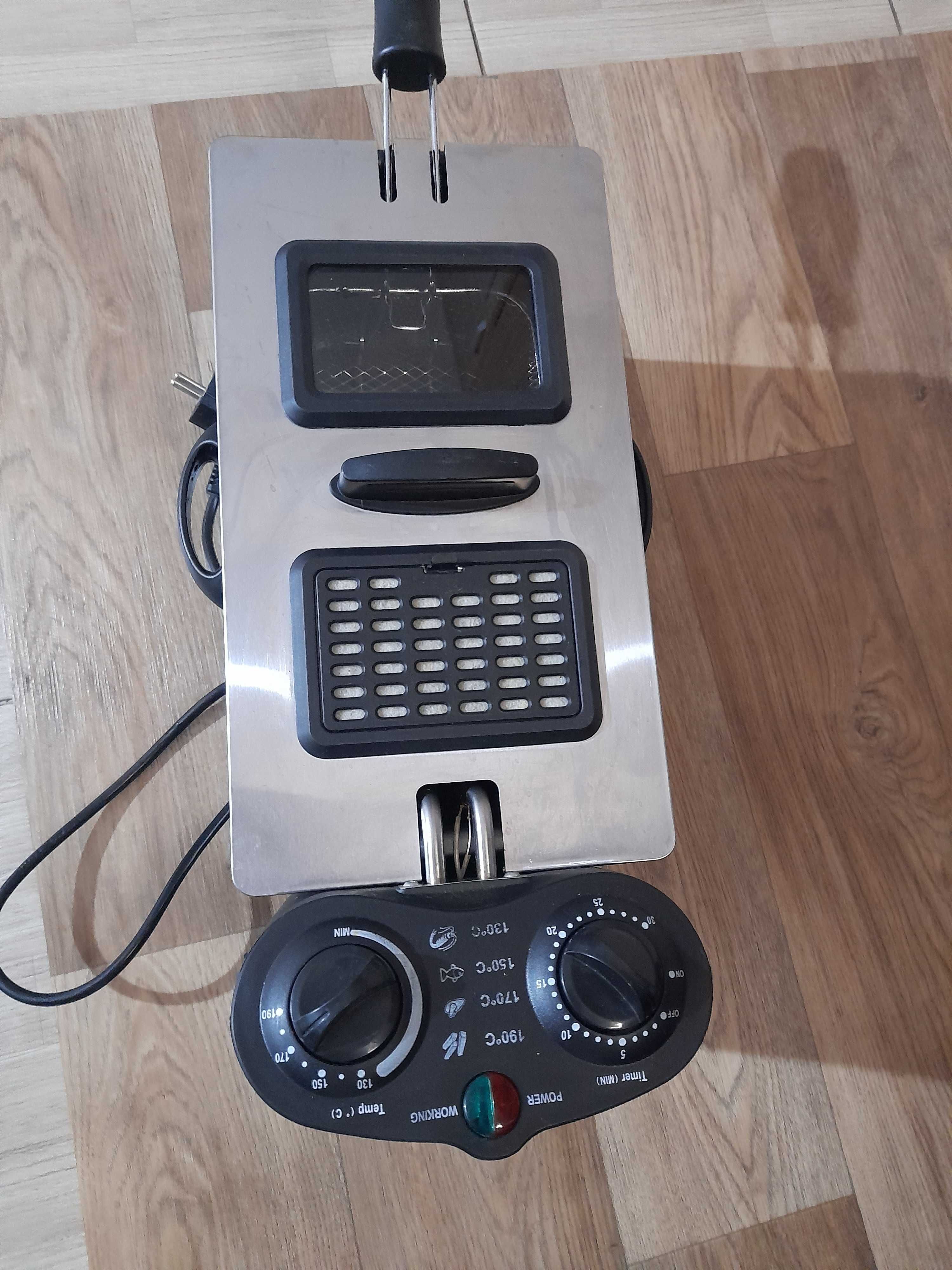 Friteuza Zass ZDF 02, Putere 2000W, 3litri Termostat reglabil