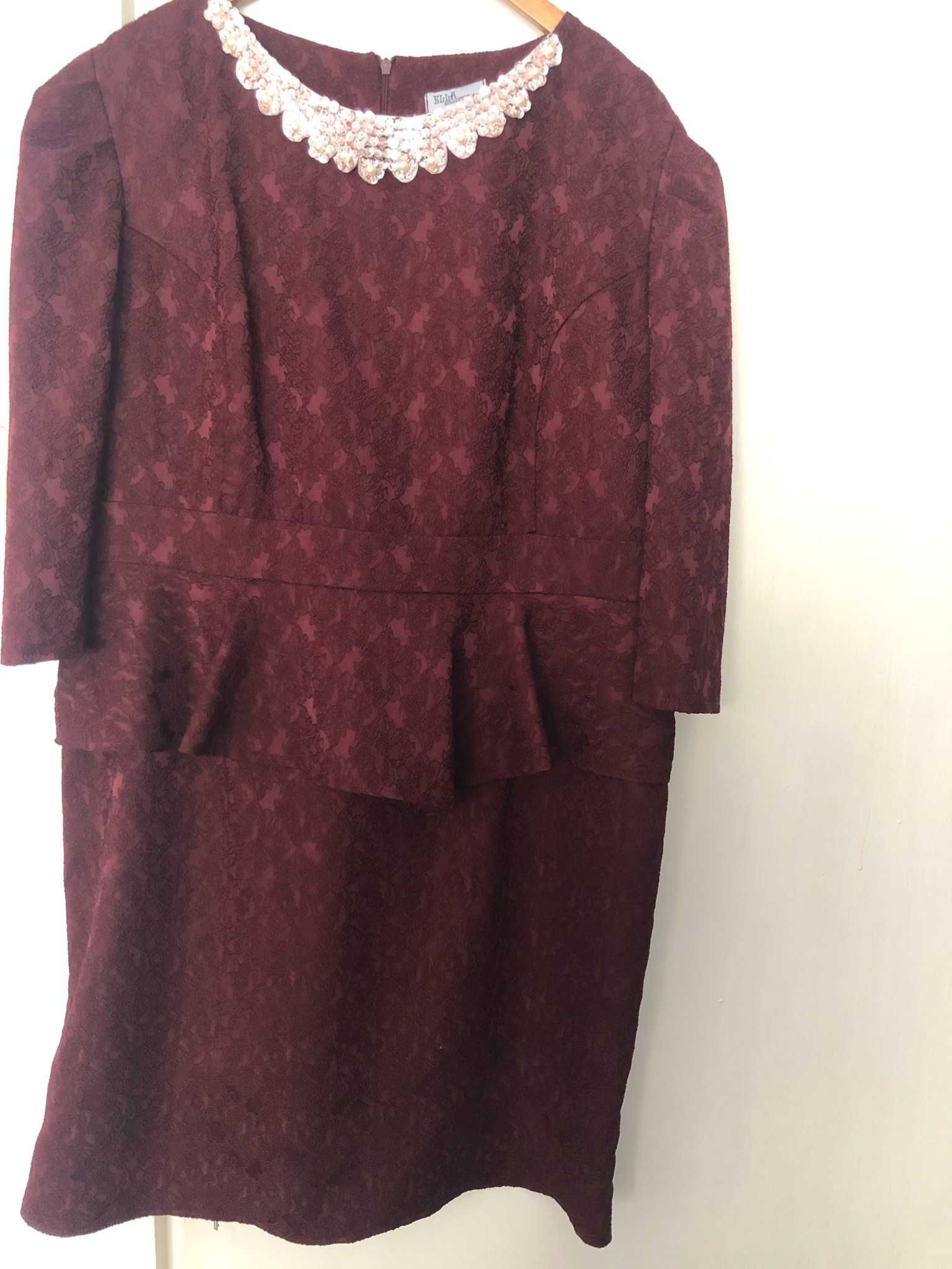 Rochie eleganta ocazie visiniu (m52)
