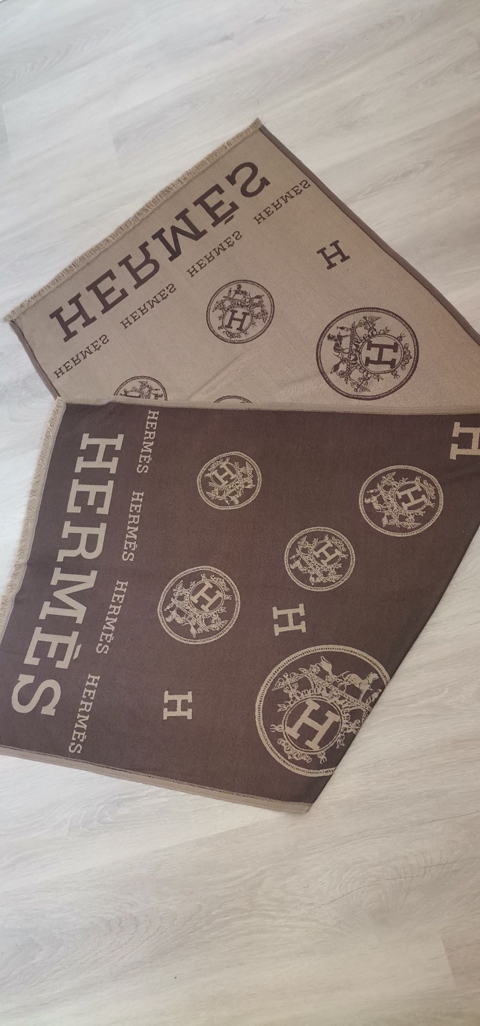 Hermes двулицев дамски шал