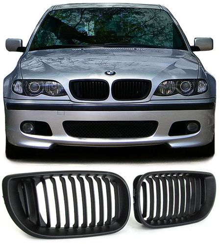 Grile negre BMW seria 3 E46 FACELIFT