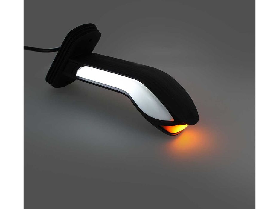 ЛЕД LED NEON Габарит рогче тип Кобра 45° -с бягащ мигач, 19 см, 12-24V