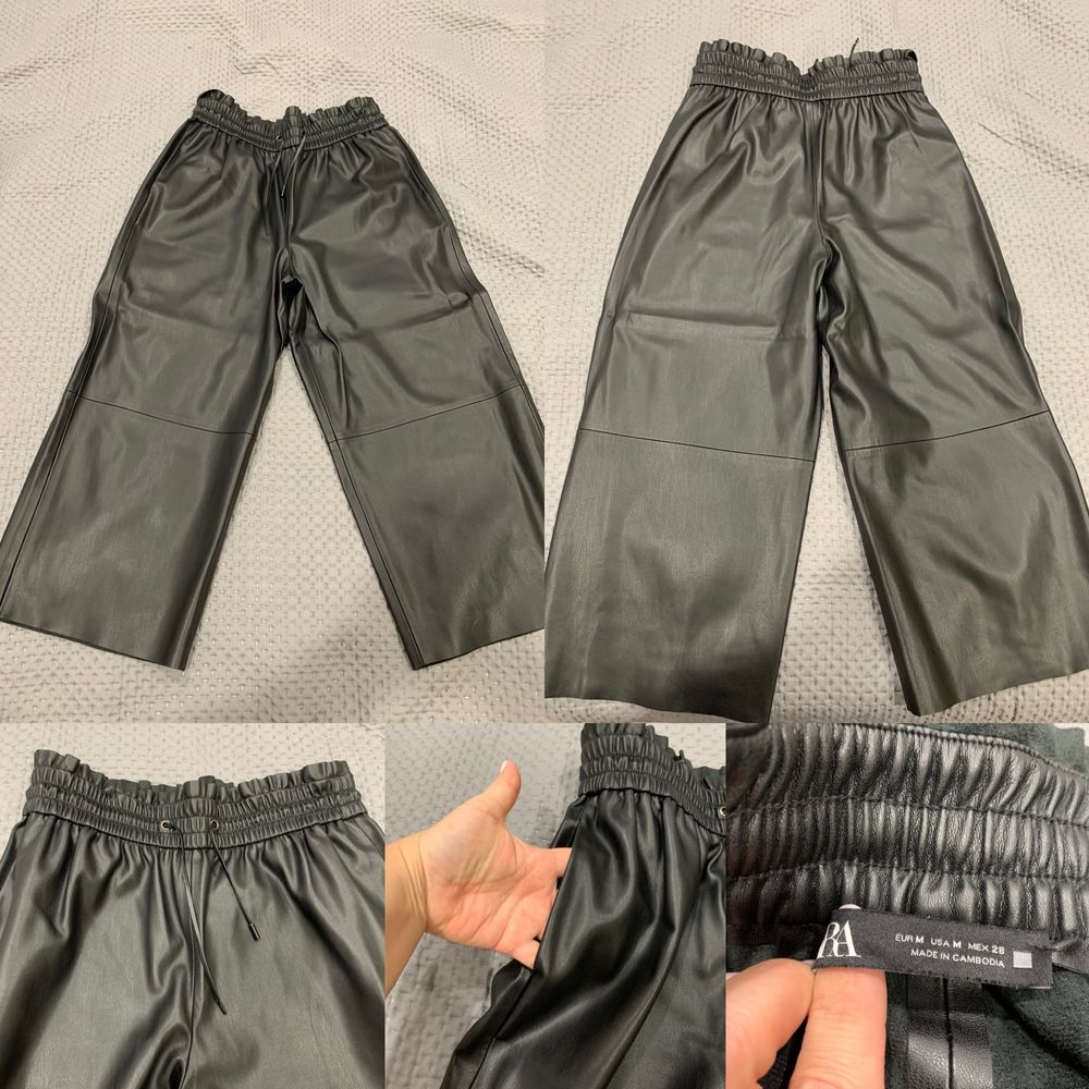 Брюки Zara, экокожа