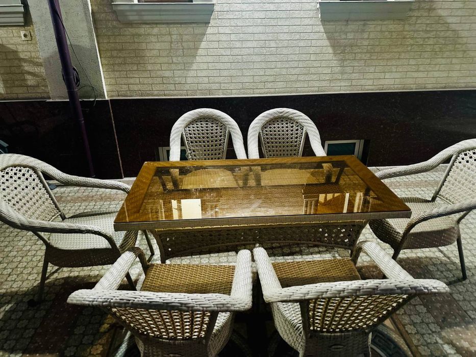 Красивая плетенная мебель