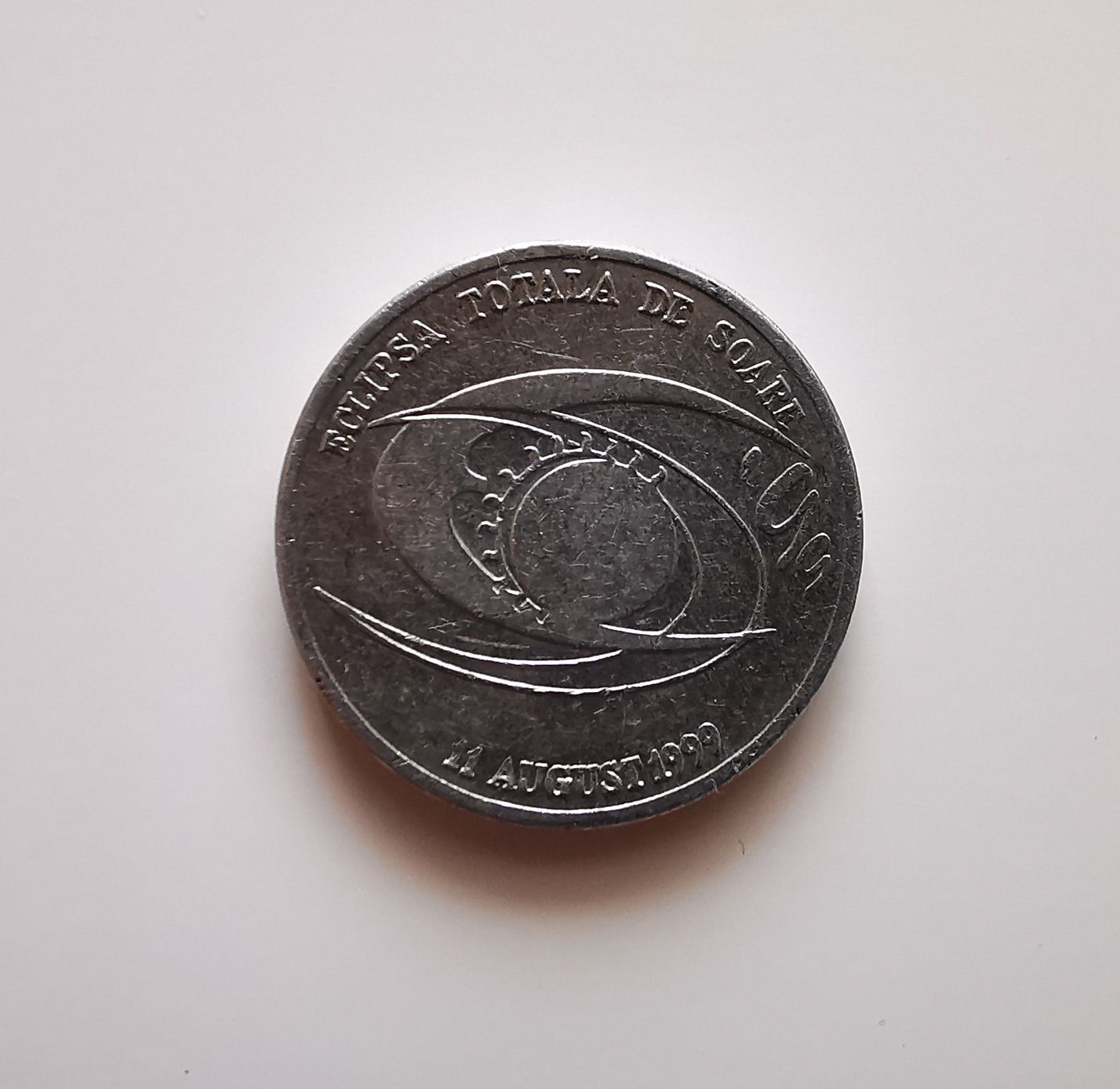 Moneda 500 lei Eclipsa Totala de Soare 11 August 1999