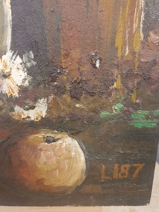 Pictura ulei pe carton