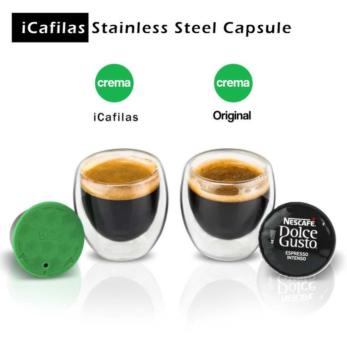Set Capsula cafea INOX Dolce Gusto Crema, reincarcabila/lavabila