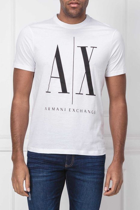 Оригинална тениска ARMANI EXCHANGE бяла, размер: XL