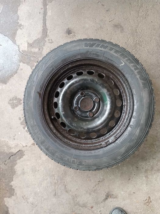 Vand set 4 cauciucuri cu jante de tabla pentru iarna - 4 prezoane Opel