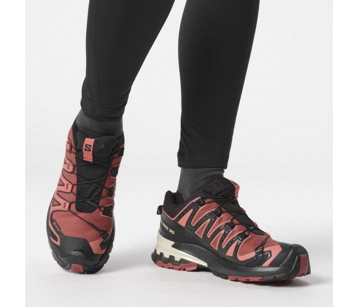 Pantofi Outdoor Femei Xa Pro 3D V9 Gore-Tex W, Rosu - Salomon