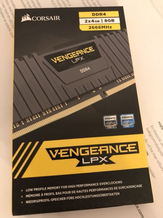 Corsair Vengeance LPX DDR4 8GB 2x4GB 2666Mhz Nou sigilat