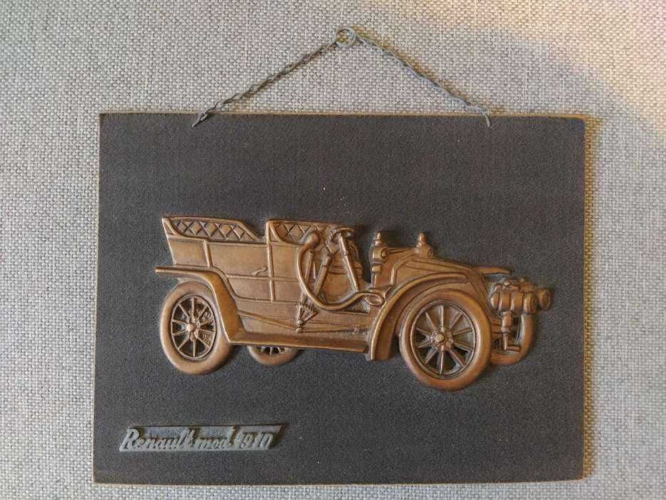 Model vintage retro RENAULT 1910 metalic