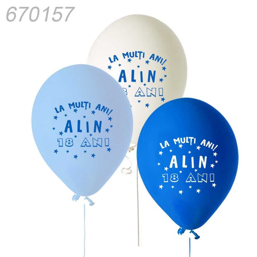 Baloane personalizate pentru aniversare de 18 ani