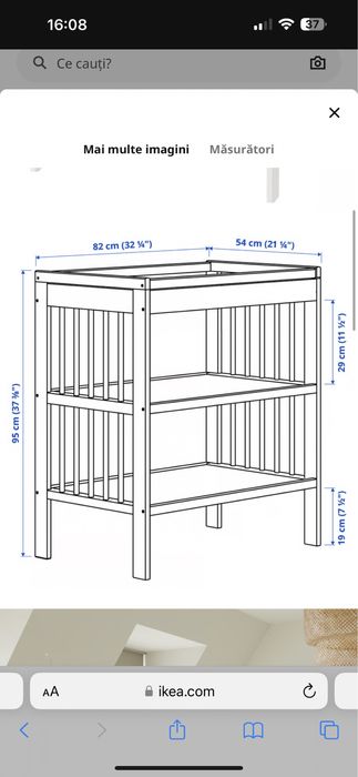 Masa de infasat Ikea Gulliver