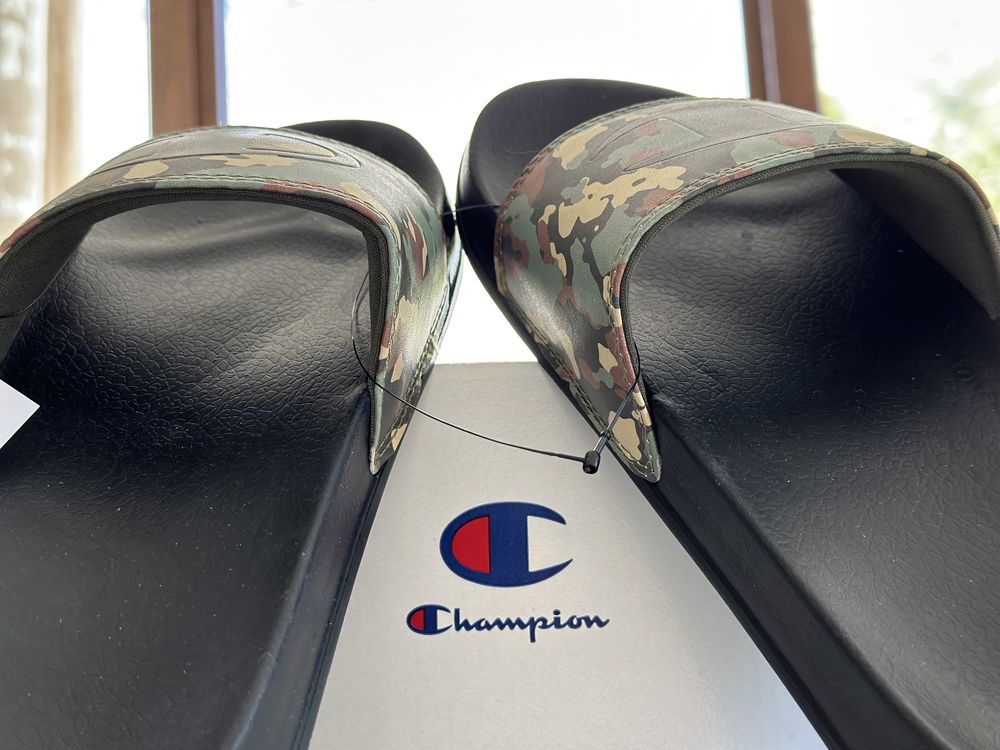 CHAMPION slapi  Black/Camouflage *Produs NOU