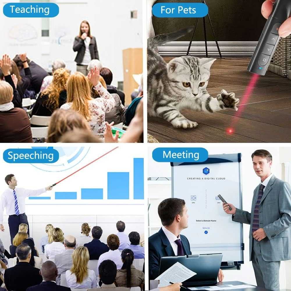 НОВ! Безжичен презентатор, PowerPoint с червен лазерен показалец