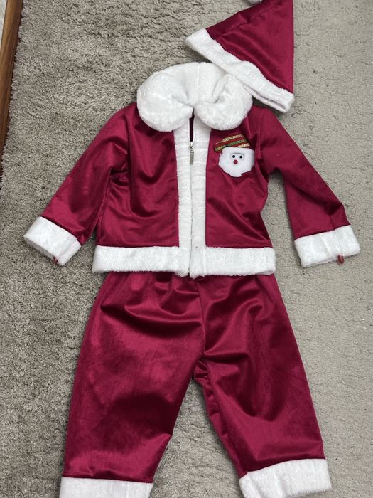 Новогодние костюм дед мороза для детей 1-3 лет