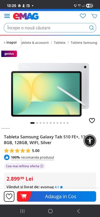 Tableta samsung S10 FE 8gb/128 sigilata