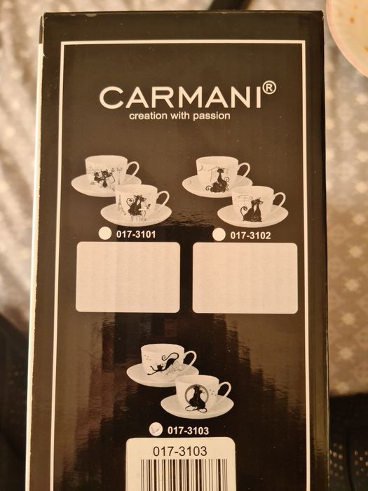 Set 2 cesti + farfurioare portelan